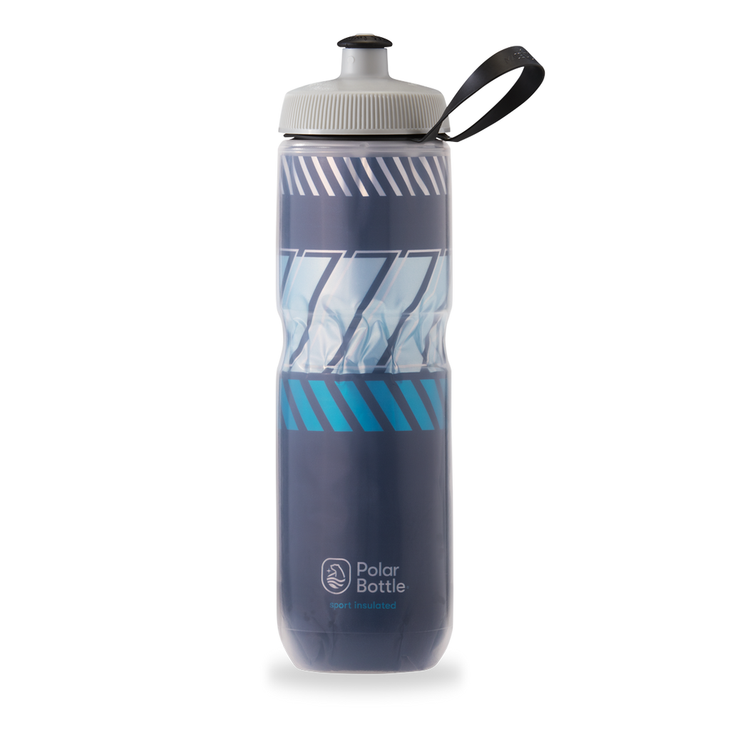 Polar 24oz Insulated Sport Water Bottle navy sky blue