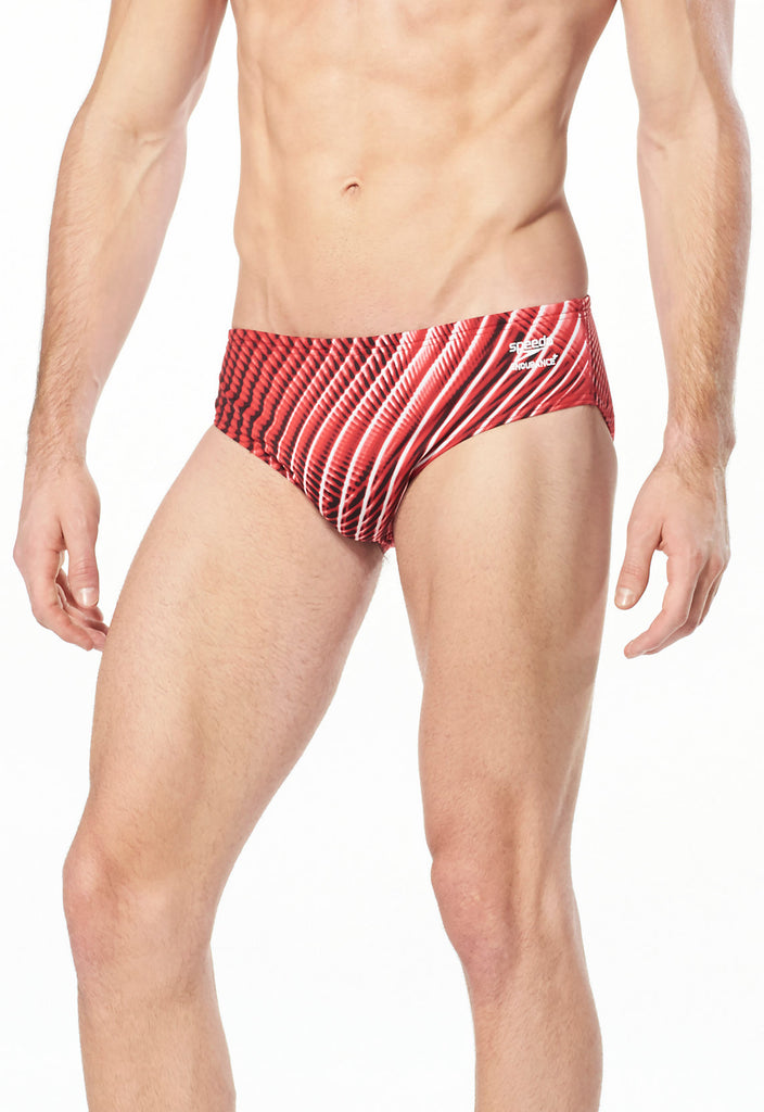 Speedo Endurance+ Warped Weave Brief red