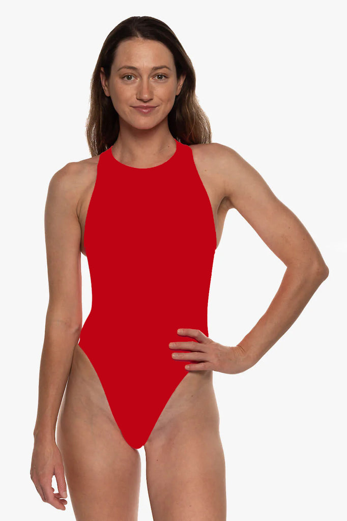 Jolyn Fairlie Water Polo Suit red