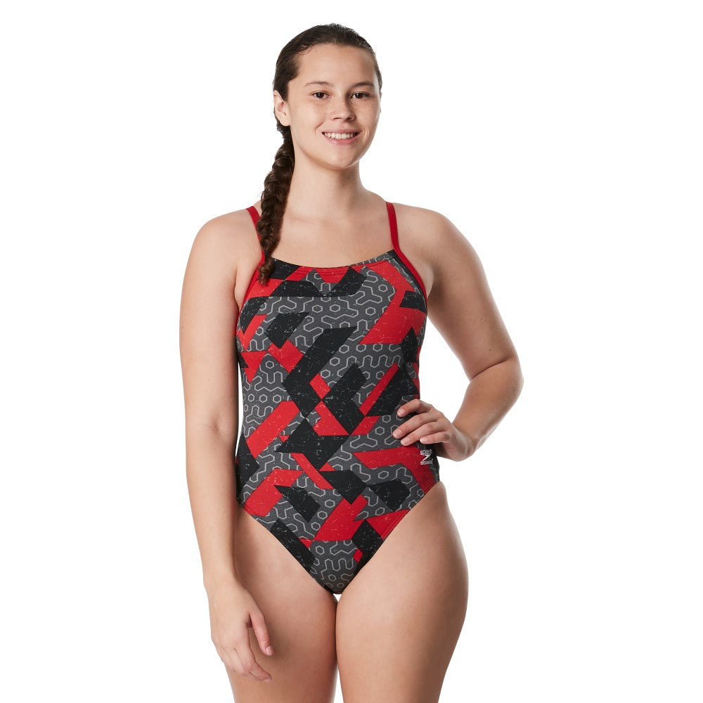 Speedo Endurance+ Ruse Blocks Flyback red