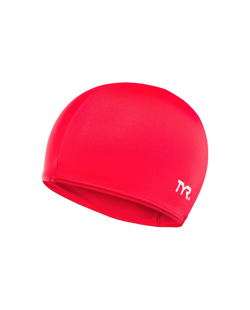 TYR Lycra® Fiber Swim Cap red