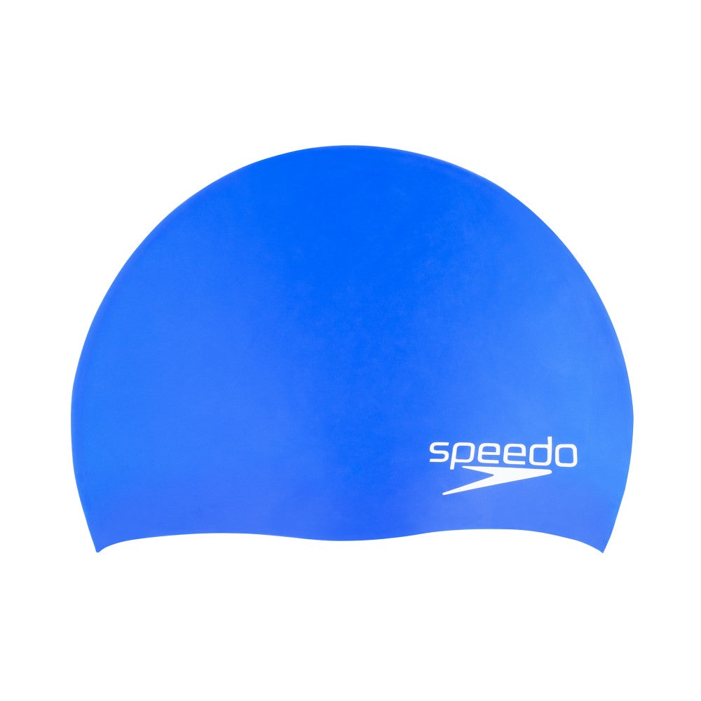Speedo Junior Elastomeric Silicone Cap blue