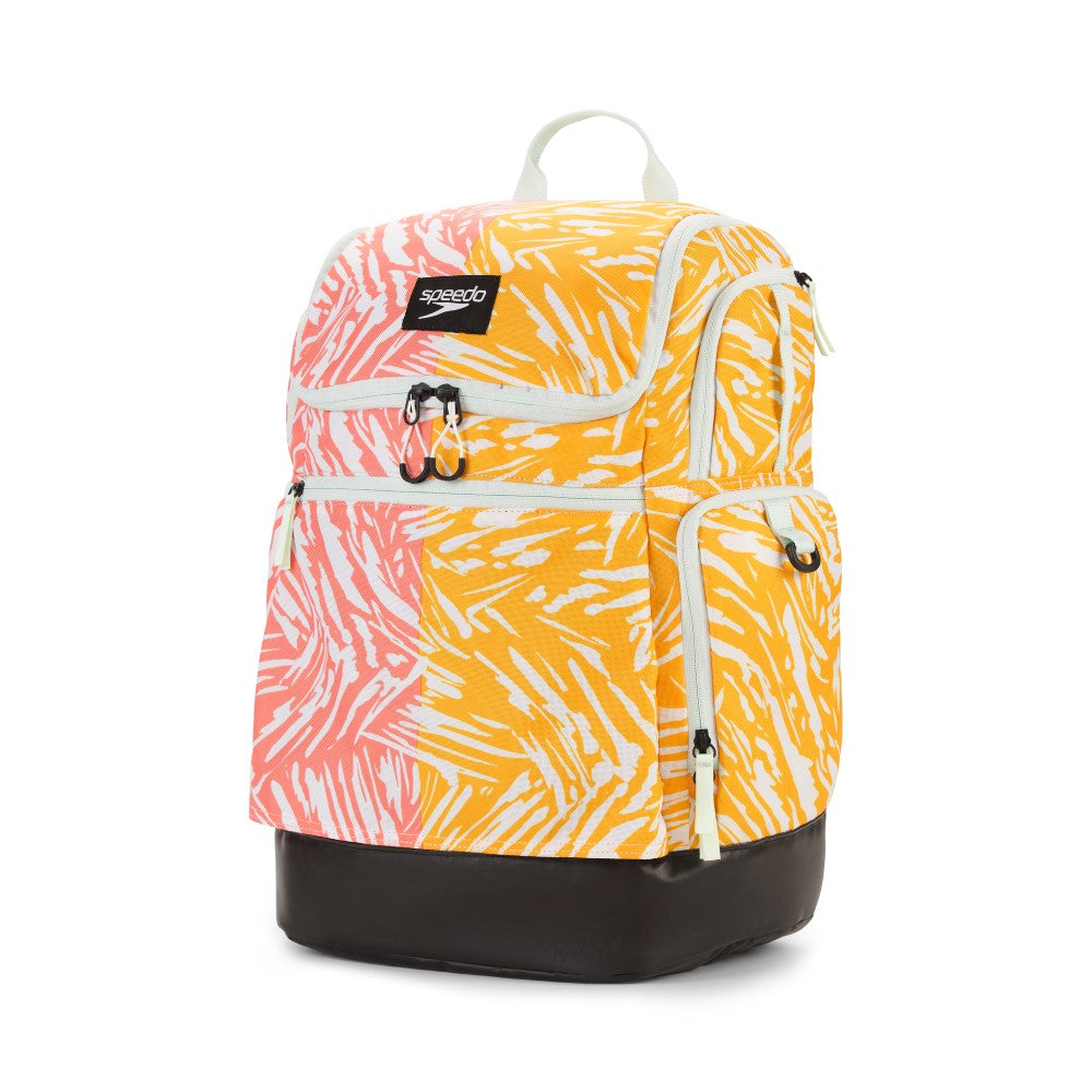 Arena Spiky III Print Backpack peach yellow