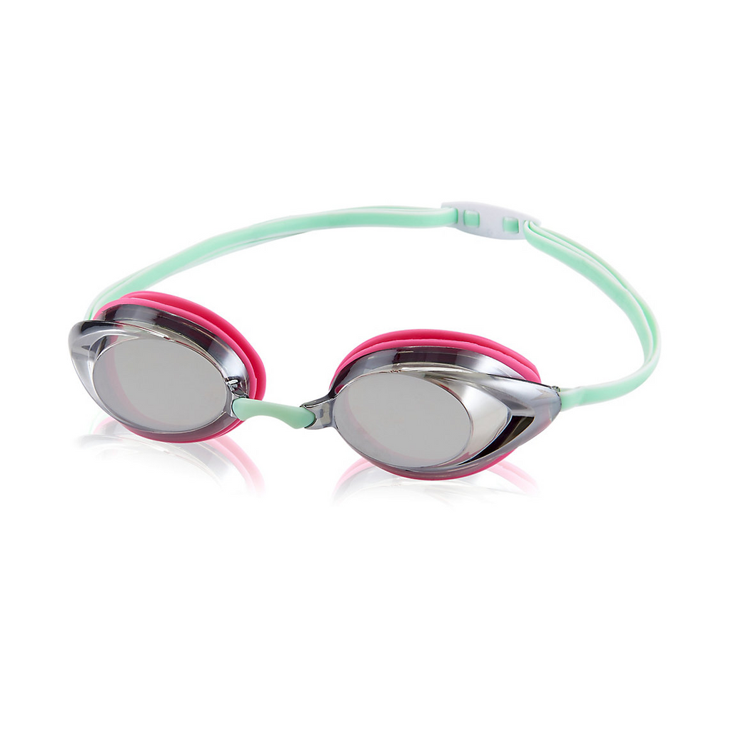 Speedo Women's Vanquisher 2.0 Mirrored Goggle pink mint