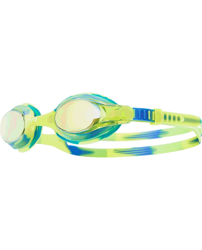 TYR Kids Swimple Tie Dye Mirrored Goggle green blue