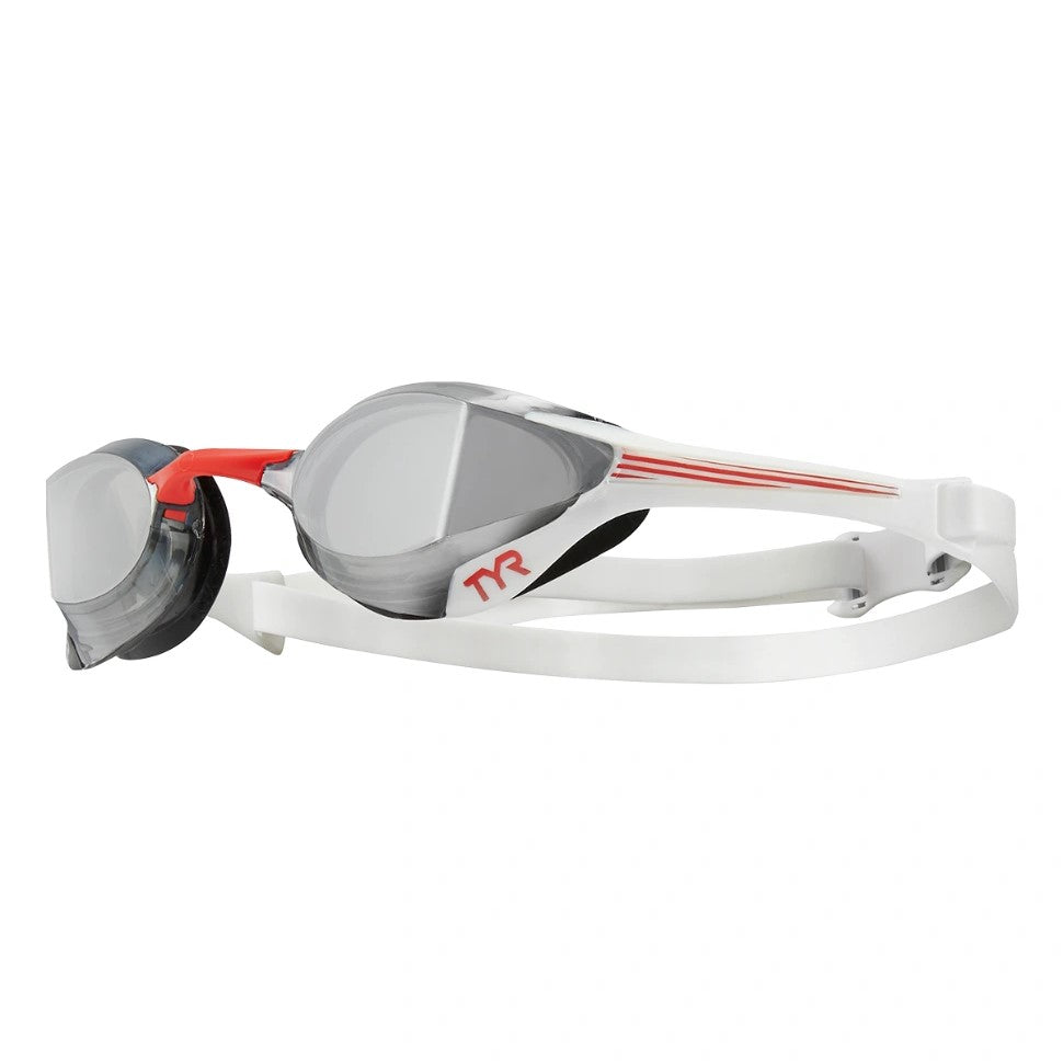 TYR Tracer X Elite Mirrored Racing white